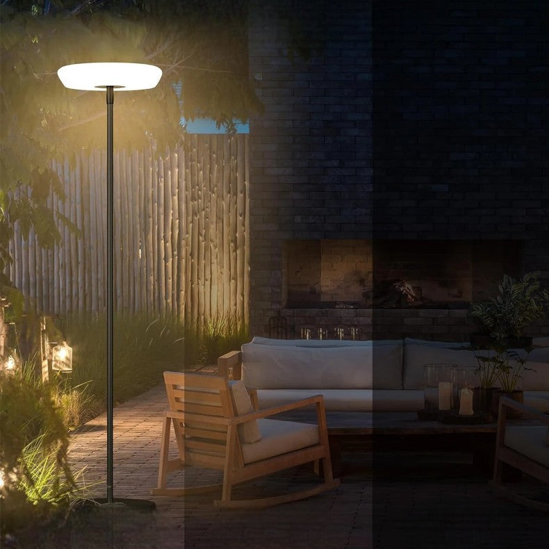Lámpara Solar Exterior de Metal y Acrílico – Iluminación Eficiente para Jardín y Patio 2