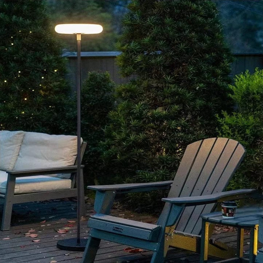 Buren - Lámpara Solar Exterior de Metal y Acrílico – Iluminación Eficiente para Jardín y Patio