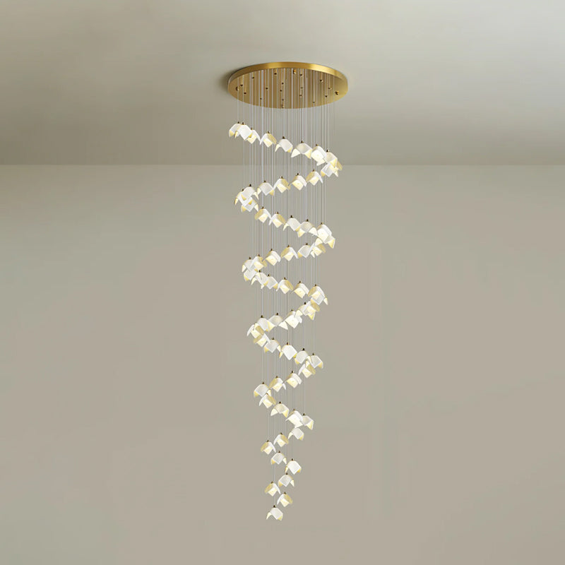 Lámpara de Araña Calvella de Hierro y Cerámica, Diseño Elegante y Natural para Interiores 14