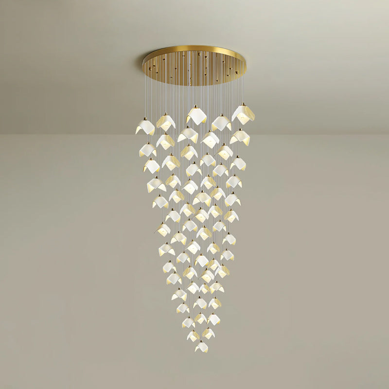 Lámpara de Araña Calvella de Hierro y Cerámica, Diseño Elegante y Natural para Interiores 16