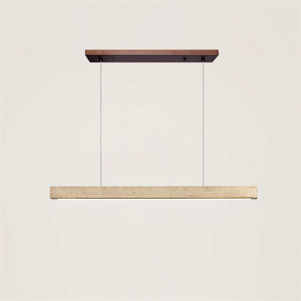 Lámpara de Araña Lineal de Travertino con Luz LED Integrada – Diseño Moderno y Elegante 11