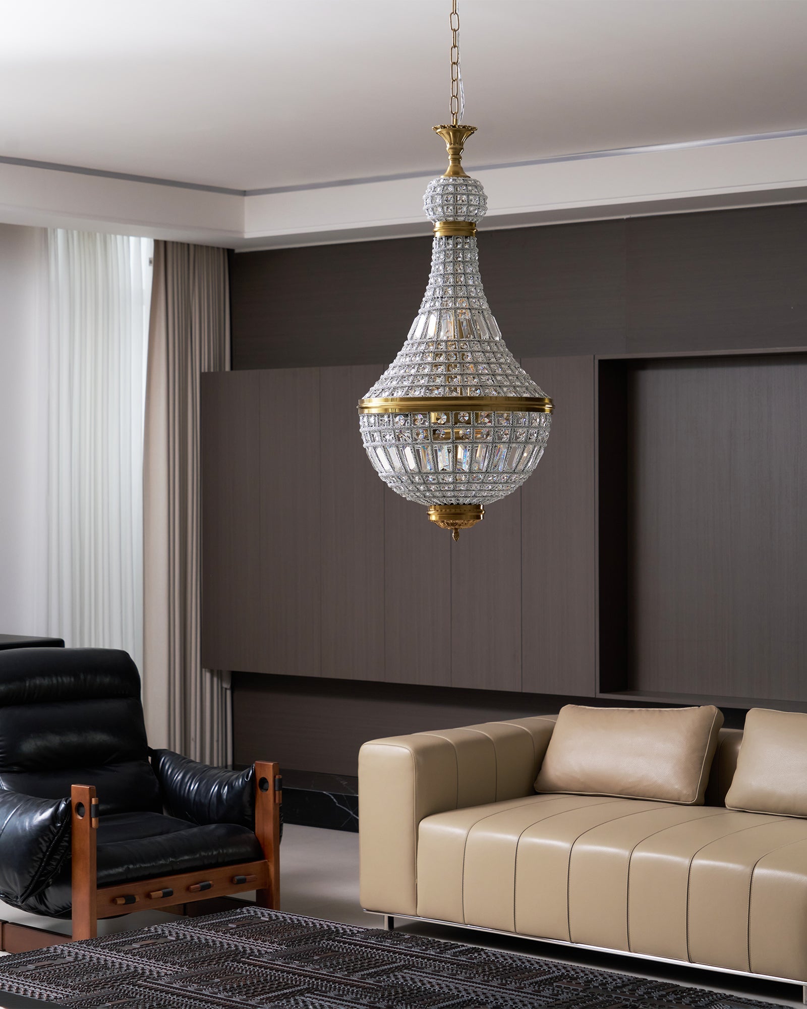 Lámpara de Araña Marrakech de Cristal y Metal – Elegante Diseño Clásico para Iluminación Interior 7
