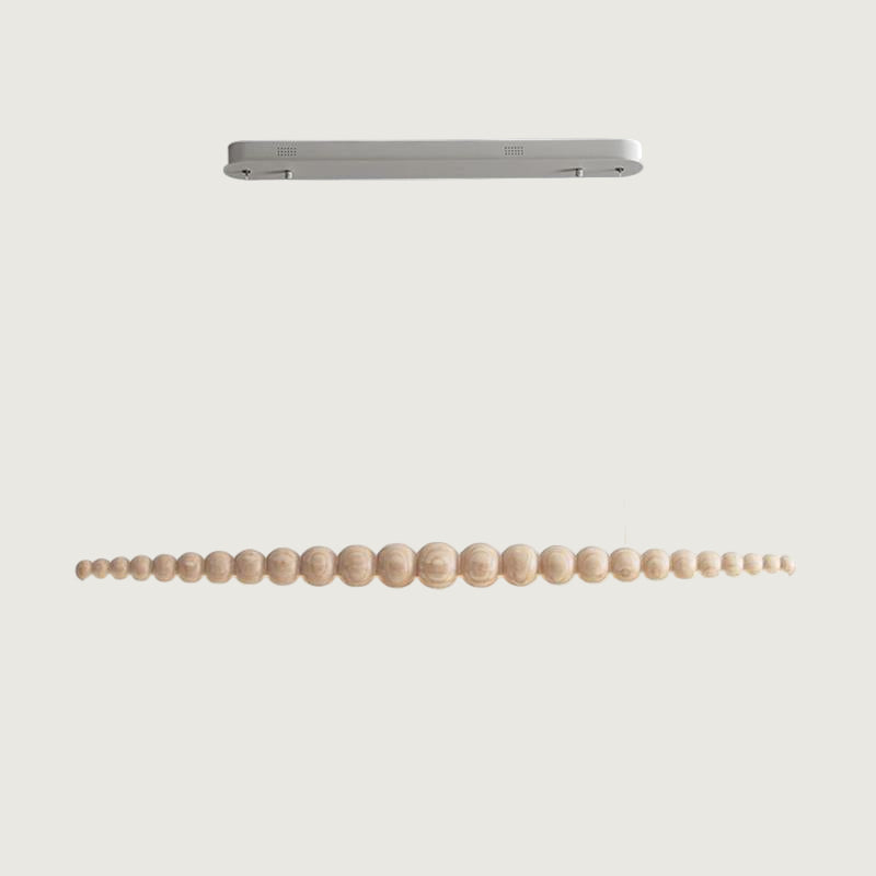 Lámpara de Araña Moderna Ajustable con Bombillas Esféricas en Negro Mate y Nogal – Diseño Elegante para Interiores 9