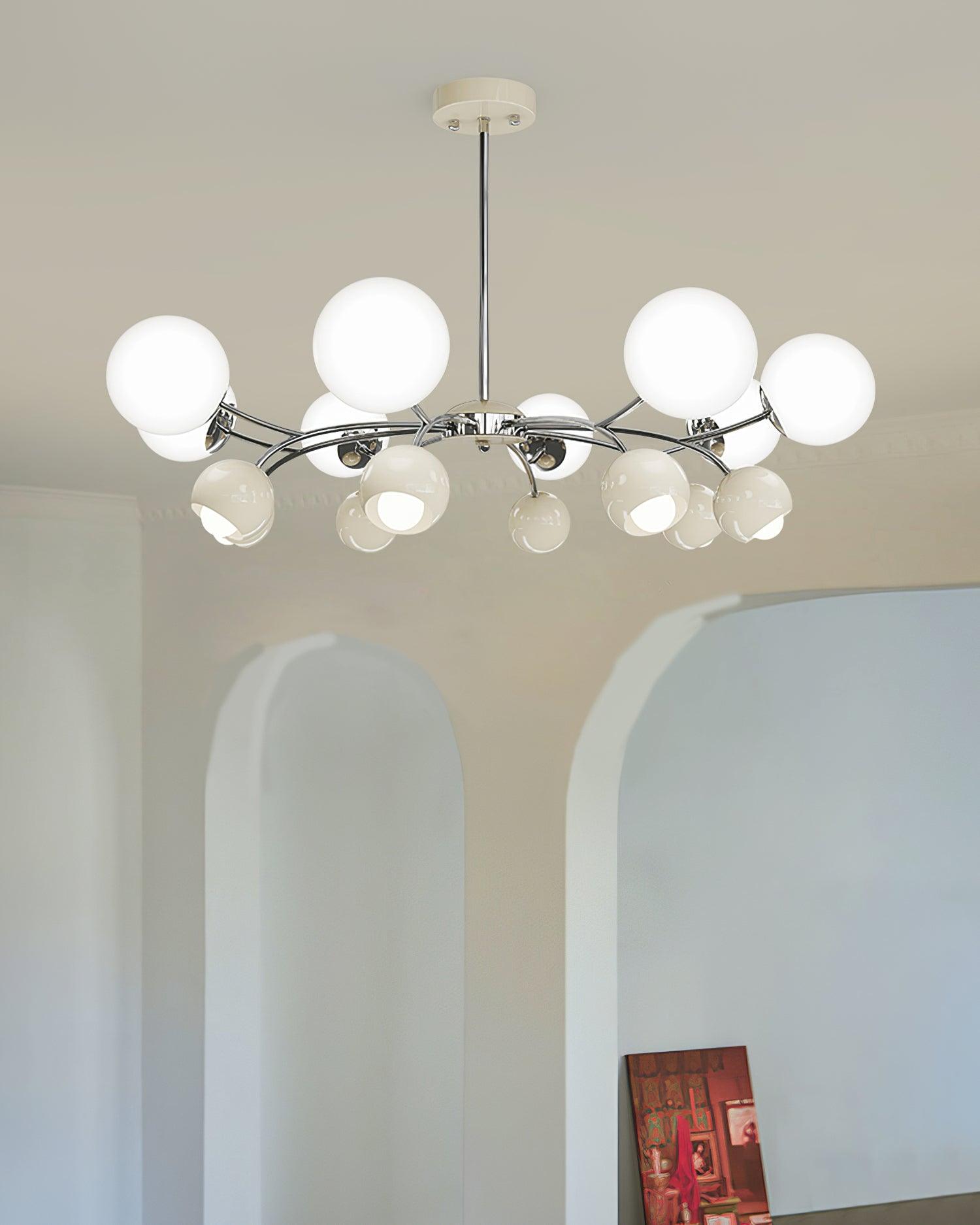 Lámpara de Araña Moderna de Diseño Esférico – Iluminación Elegante para Interiores 3