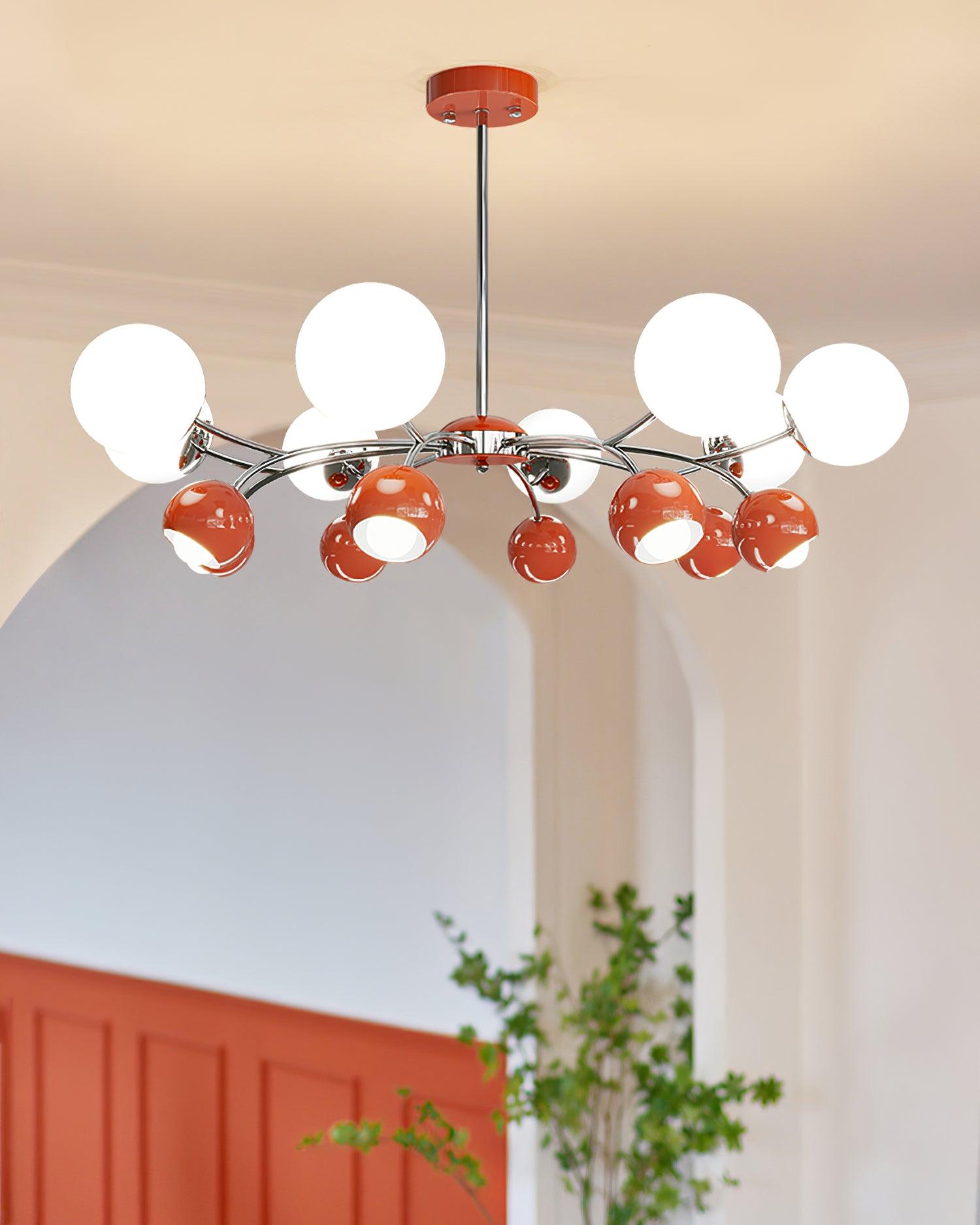 Lámpara de Araña Moderna de Diseño Esférico – Iluminación Elegante para Interiores 8