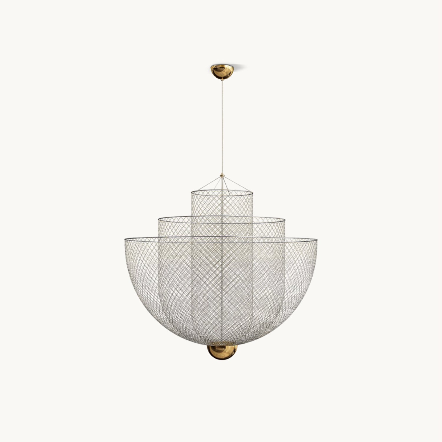 Lámpara de Araña Moderna de Metal con Iluminación LED Integrada – Tamaños de 45cm a 90cm, Diseño Elegante y Duradero 1