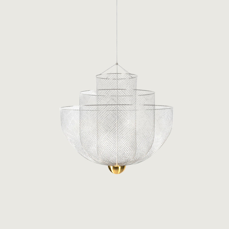 Lámpara de Araña Moderna de Metal con Iluminación LED Integrada – Tamaños de 45cm a 90cm, Diseño Elegante y Duradero 12