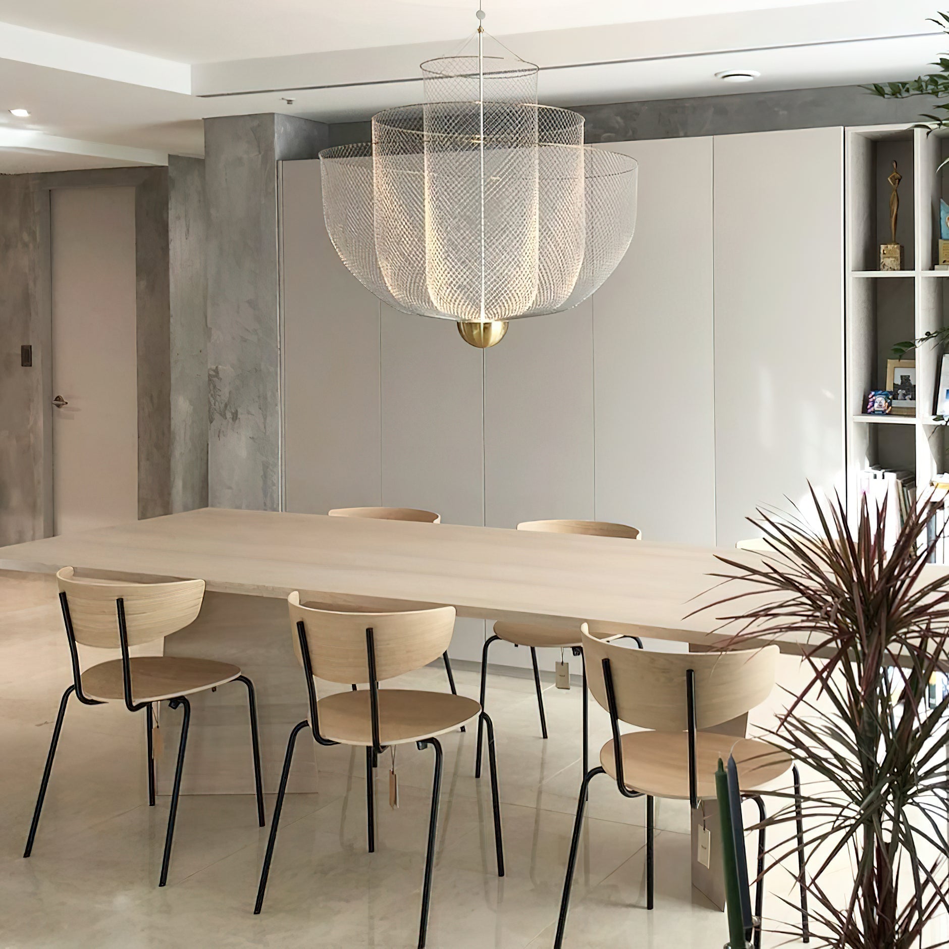 Lámpara de Araña Moderna de Metal con Iluminación LED Integrada – Tamaños de 45cm a 90cm, Diseño Elegante y Duradero 6