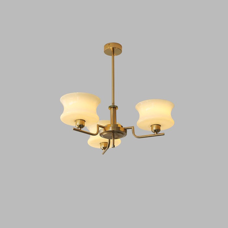 Lámpara de Araña Vintage de 3 y 5 Luces en Oro Natural para Interior 0