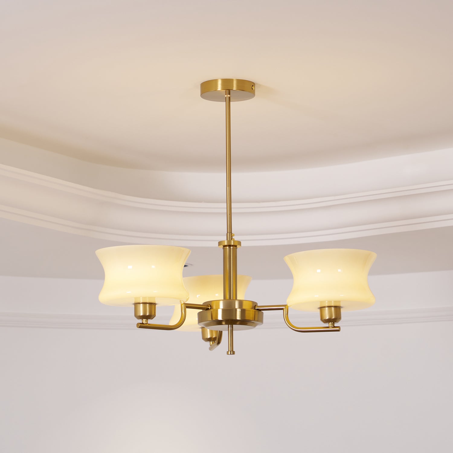 Lámpara de Araña Vintage de 3 y 5 Luces en Oro Natural para Interior 5