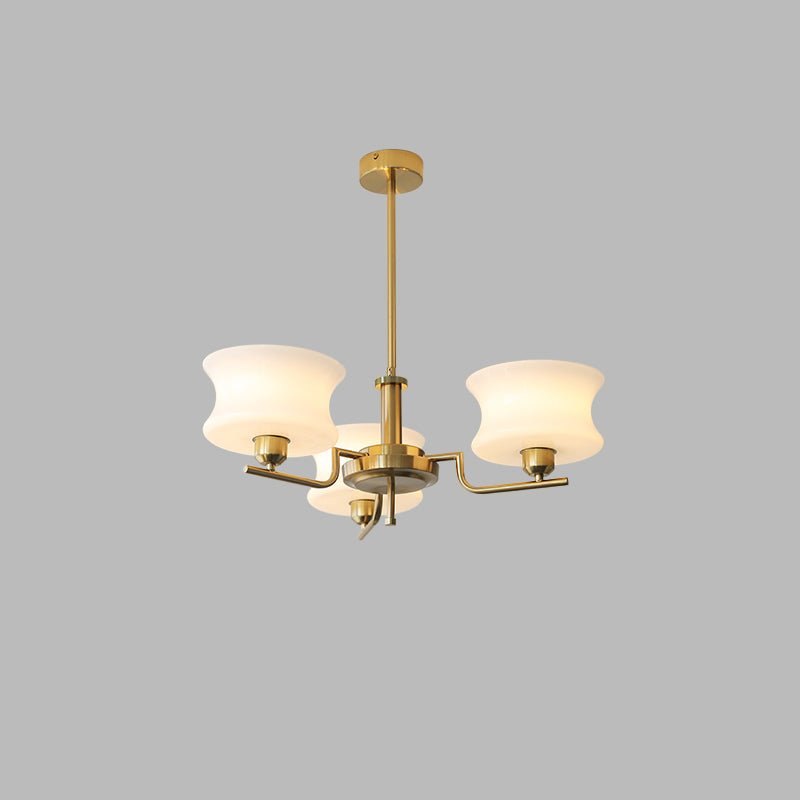 Lámpara de Araña Vintage de 3 y 5 Luces en Oro Natural para Interior 9