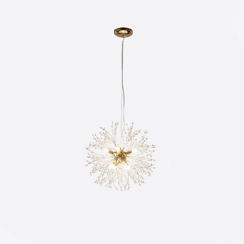 Lámpara de Araña de Cristal Diente de León con 9, 12 o 16 Luces LED – Diseño Moderno y Elegante 0