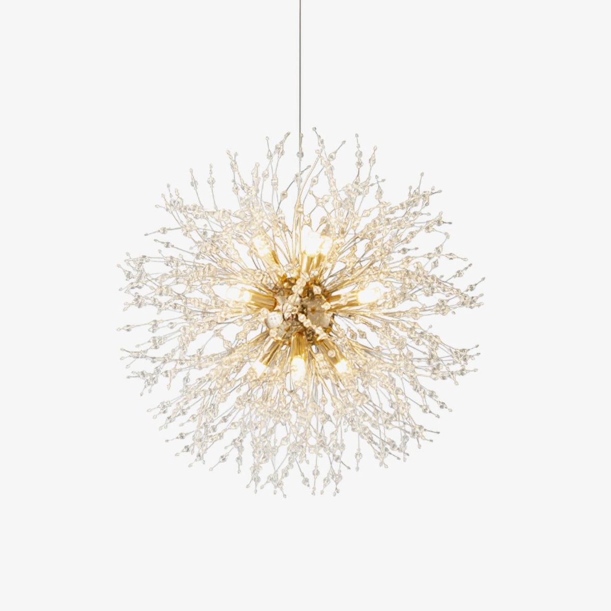 Oryla - Lámpara de Araña de Cristal con 9 - 12 o 16 Luces LED – Diseño Moderno y Elegante