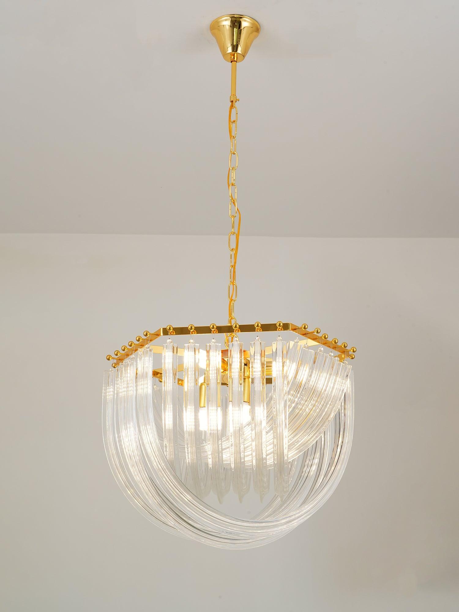 Lámpara de Araña de Estilo Mid-Century en Vidrio Murano – Varias Tamaños Disponibles 8