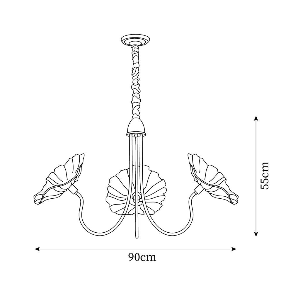 Lámpara de Araña de Flores de Vidrio de Murano con Diseño Moderno y Luz Suave 5