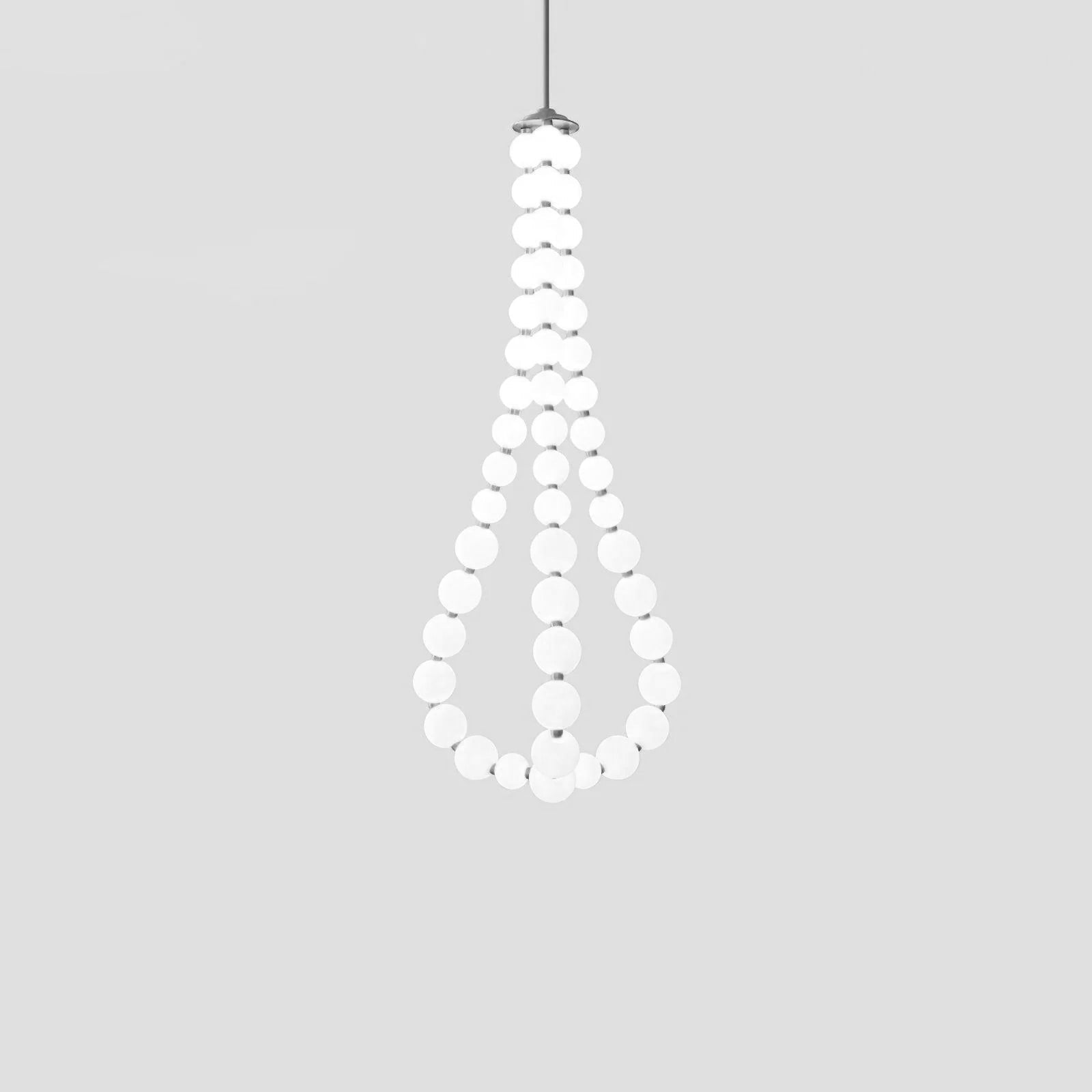 Lámpara de Araña de Perlas Acrílicas con Base de Latón y Luz Regulable – Diseño Elegante para Iluminar Tu Espacio 26