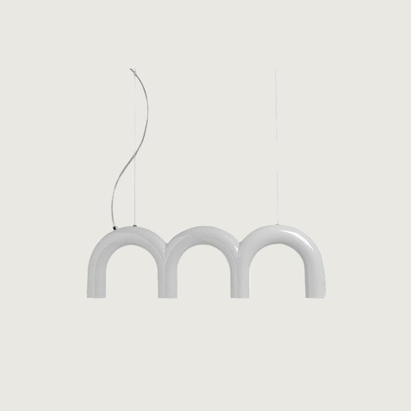 Lámpara de Araña en Forma de M con LED Integrado y Estilo Moderno – Disponible en Varias Colores 0