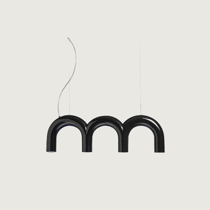 Lámpara de Araña en Forma de M con LED Integrado y Estilo Moderno – Disponible en Varias Colores 11