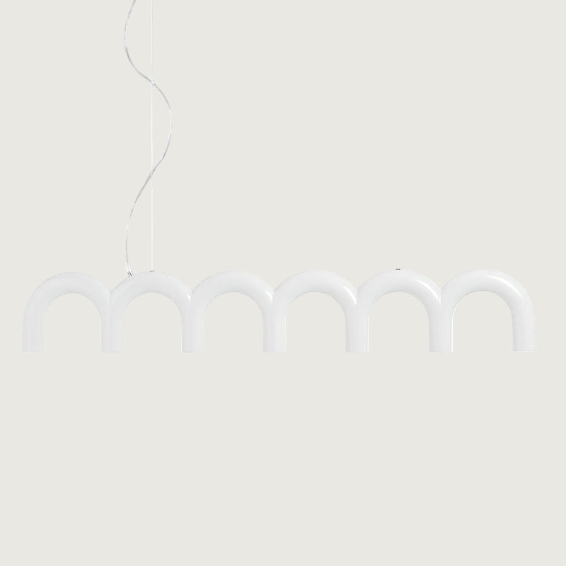 Lámpara de Araña en Forma de M con LED Integrado y Estilo Moderno – Disponible en Varias Colores 12