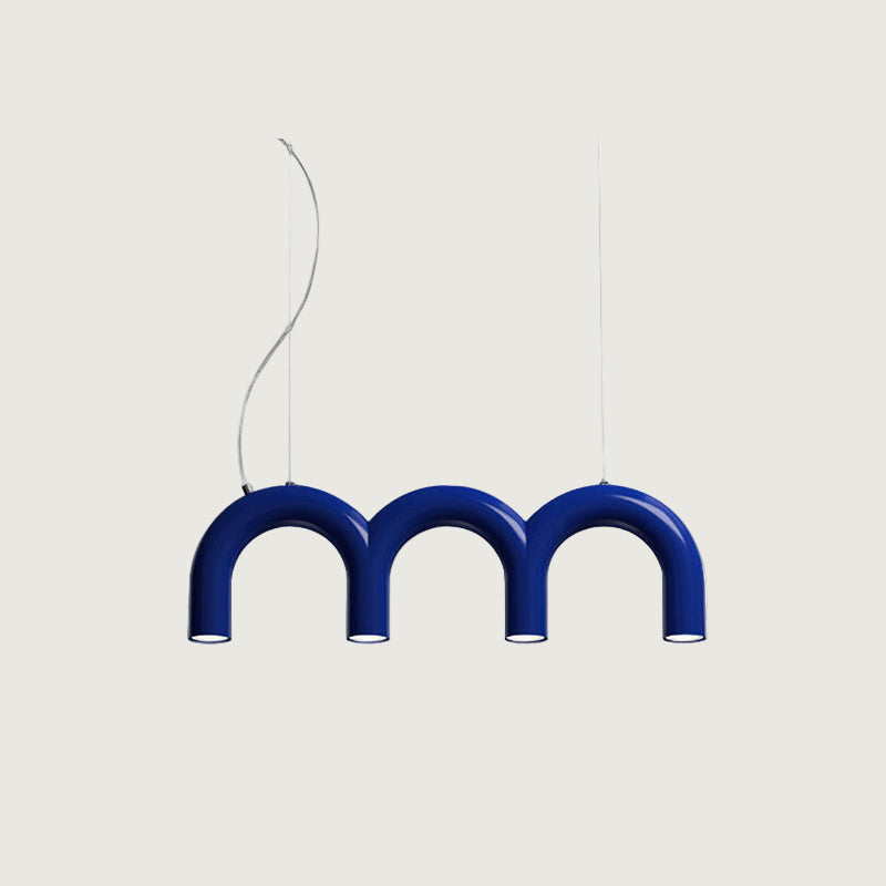 Lámpara de Araña en Forma de M con LED Integrado y Estilo Moderno – Disponible en Varias Colores 14