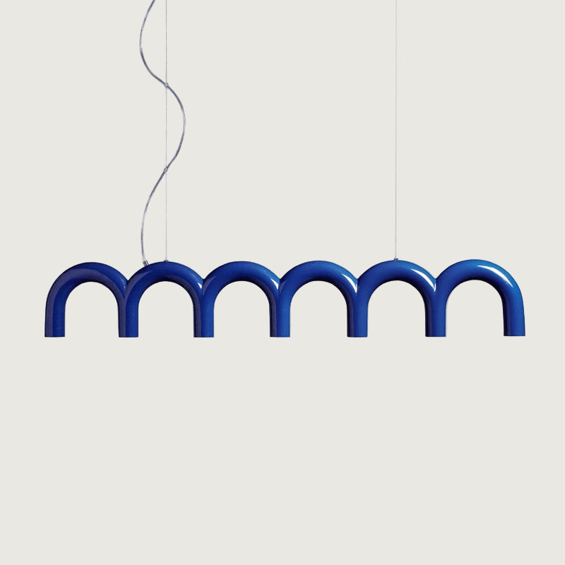 Lámpara de Araña en Forma de M con LED Integrado y Estilo Moderno – Disponible en Varias Colores 9