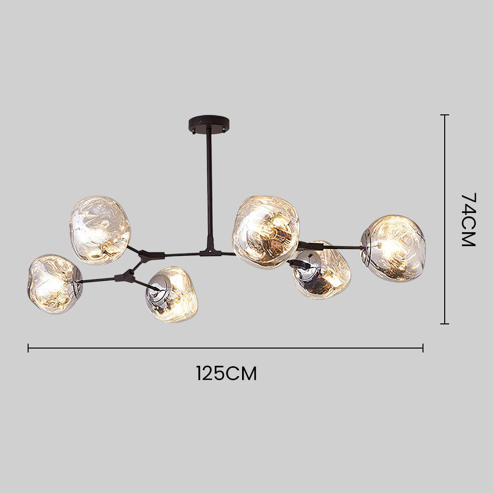 Lámpara de Cristal Nórdica de Diseño para Sala de Estar – Lámpara Colgante Moderna 5