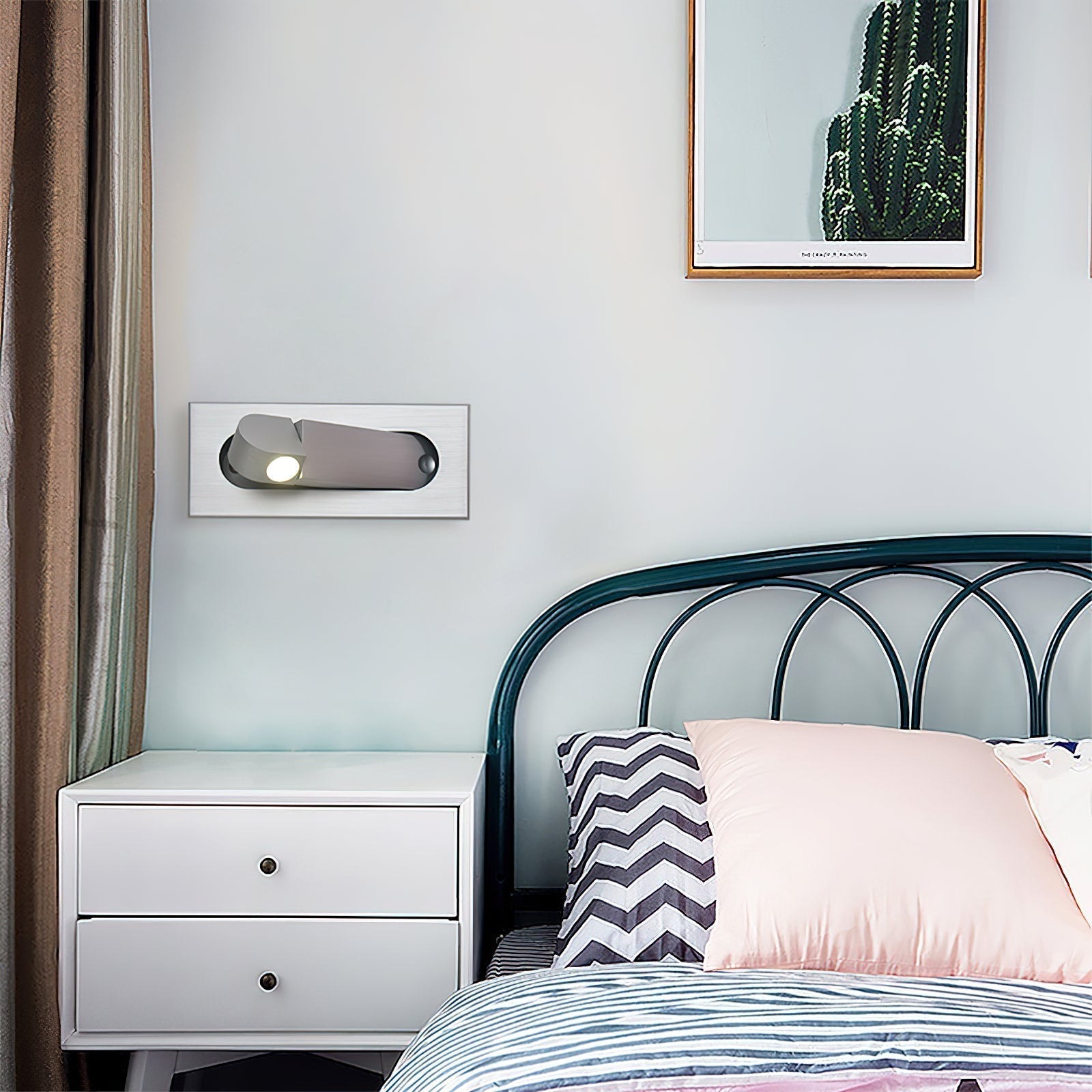 Lámpara de Lectura LED Moderna con Cabezal Ajustable y Luz Cálida para Leer en la Cama - Diseño Funcional y Eficiente 4