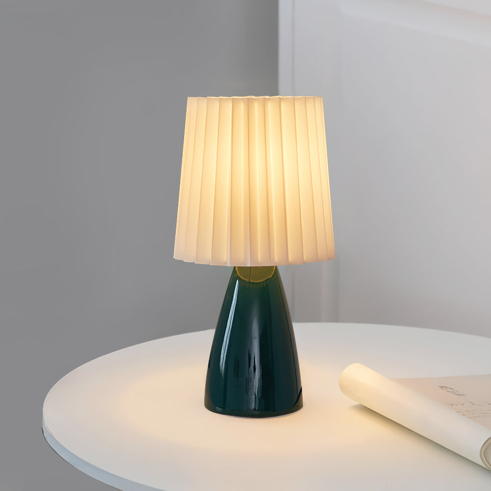 Lámpara de Mesa Apollo de Cerámica y Tela – Estilo Moderno y Clásico, Ideal para Interiores 10