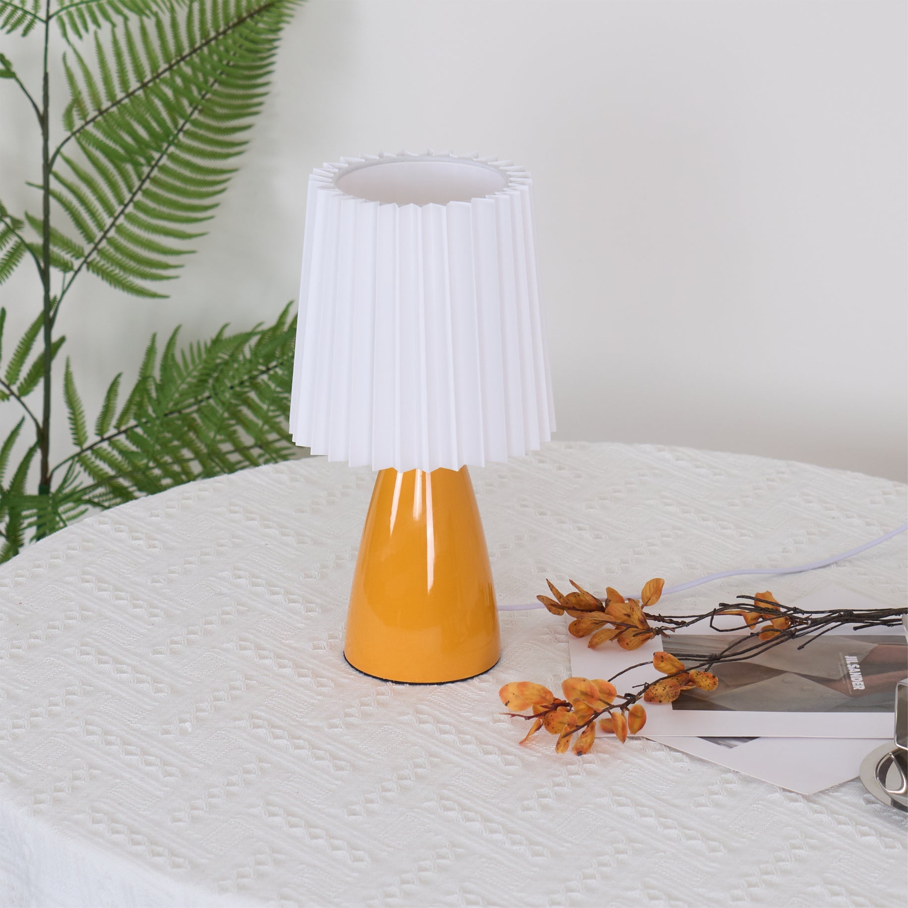 Lámpara de Mesa Apollo de Cerámica y Tela – Estilo Moderno y Clásico, Ideal para Interiores 11