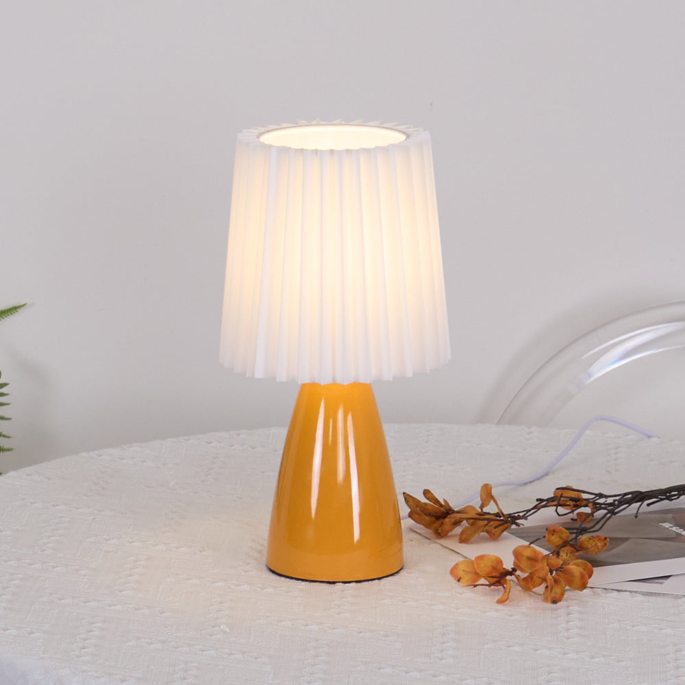Lámpara de Mesa Apollo de Cerámica y Tela – Estilo Moderno y Clásico, Ideal para Interiores 3