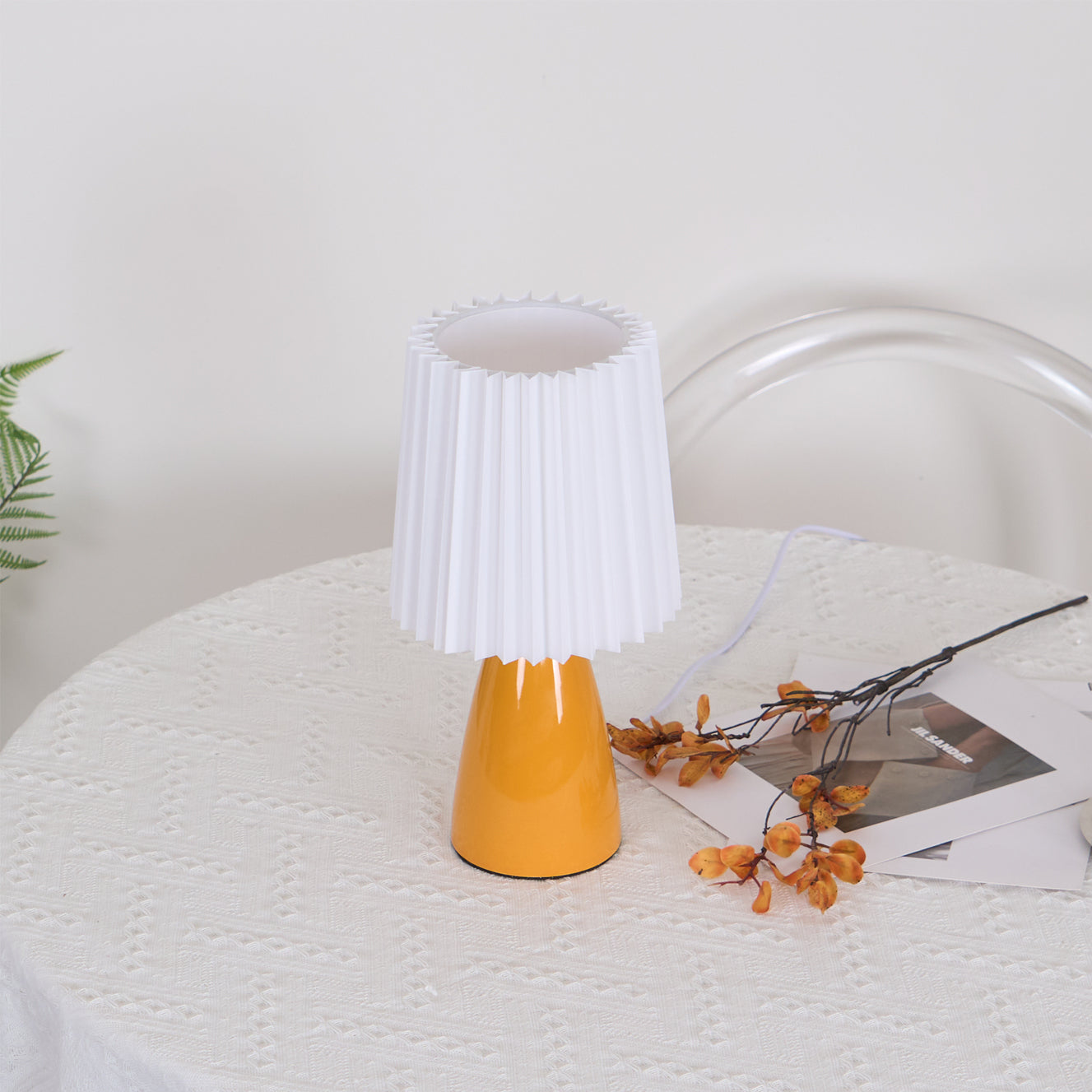Lámpara de Mesa Apollo de Cerámica y Tela – Estilo Moderno y Clásico, Ideal para Interiores 6