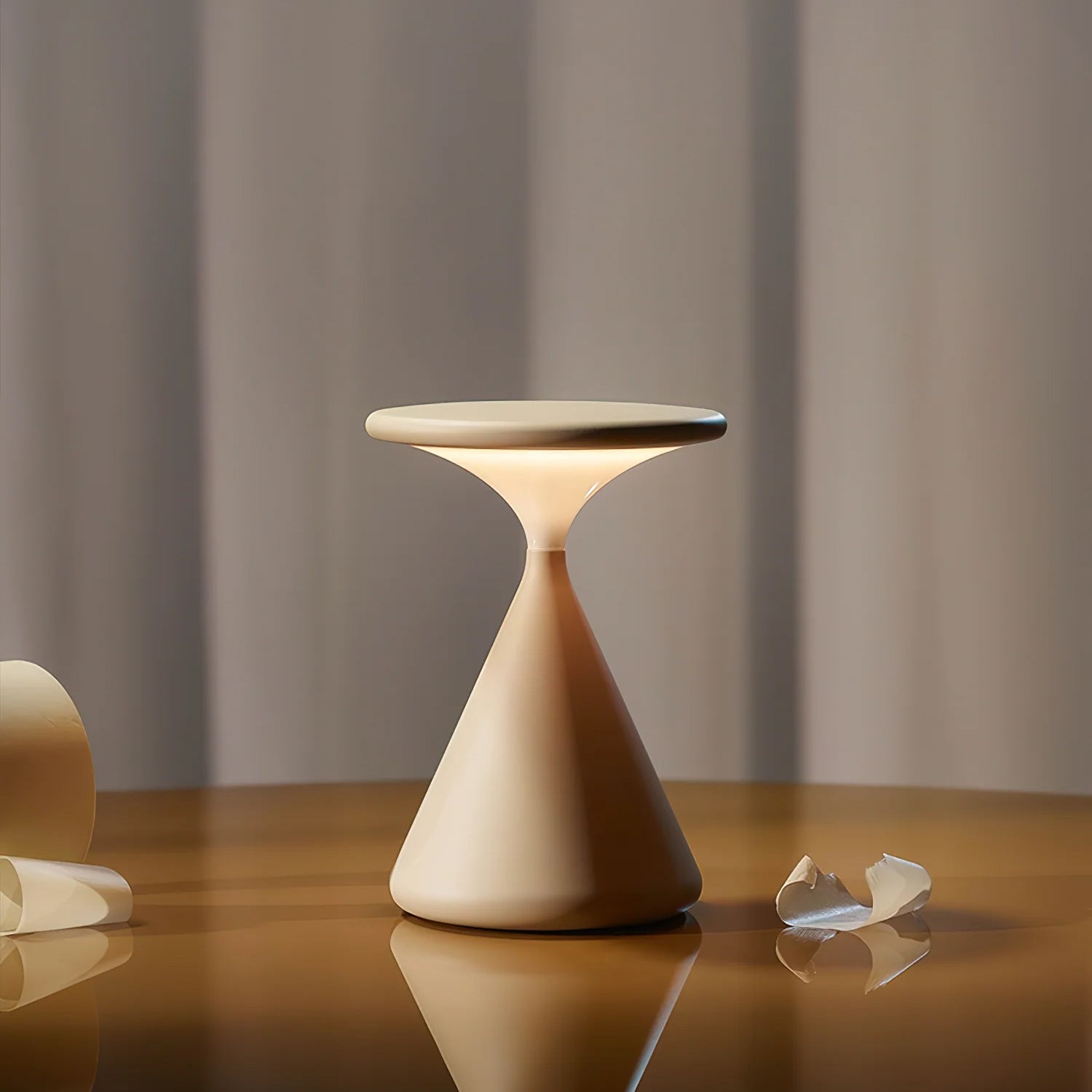 Lámpara de Mesa Atmosférica Portátil con Batería Integrada - Luz Cálida, Neutra y Fría, Ideal para Interior y Exterior 2