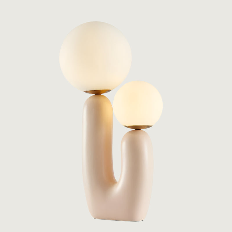 Lámpara de Mesa Cactus de Diseño Moderno en Resina y Vidrio con Luz Cálida – Ideal para Mesitas de Noche y Salas de Estar 0