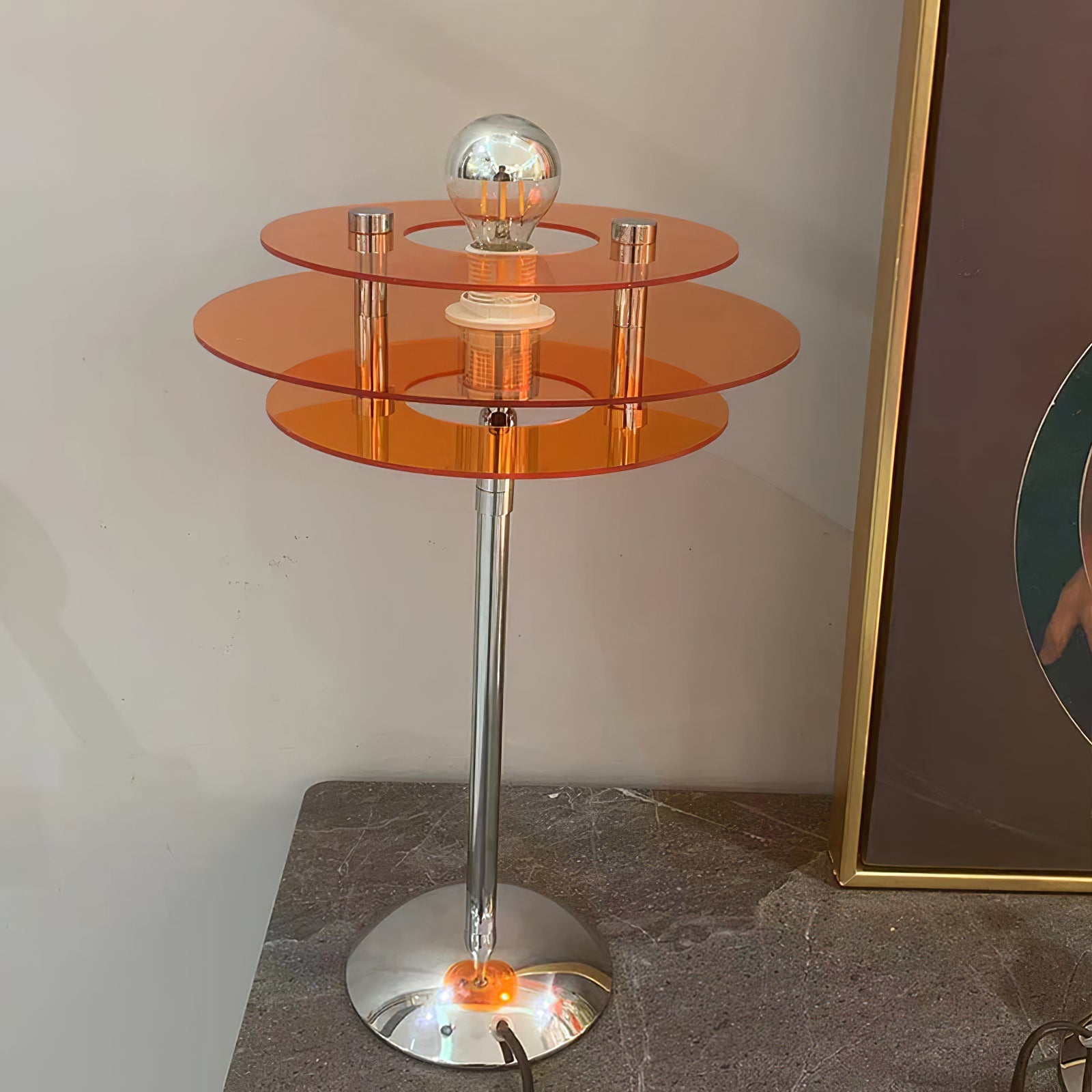 Lámpara de Mesa Geométrica LED con Diseño Elegante – 23cm de Diámetro 6