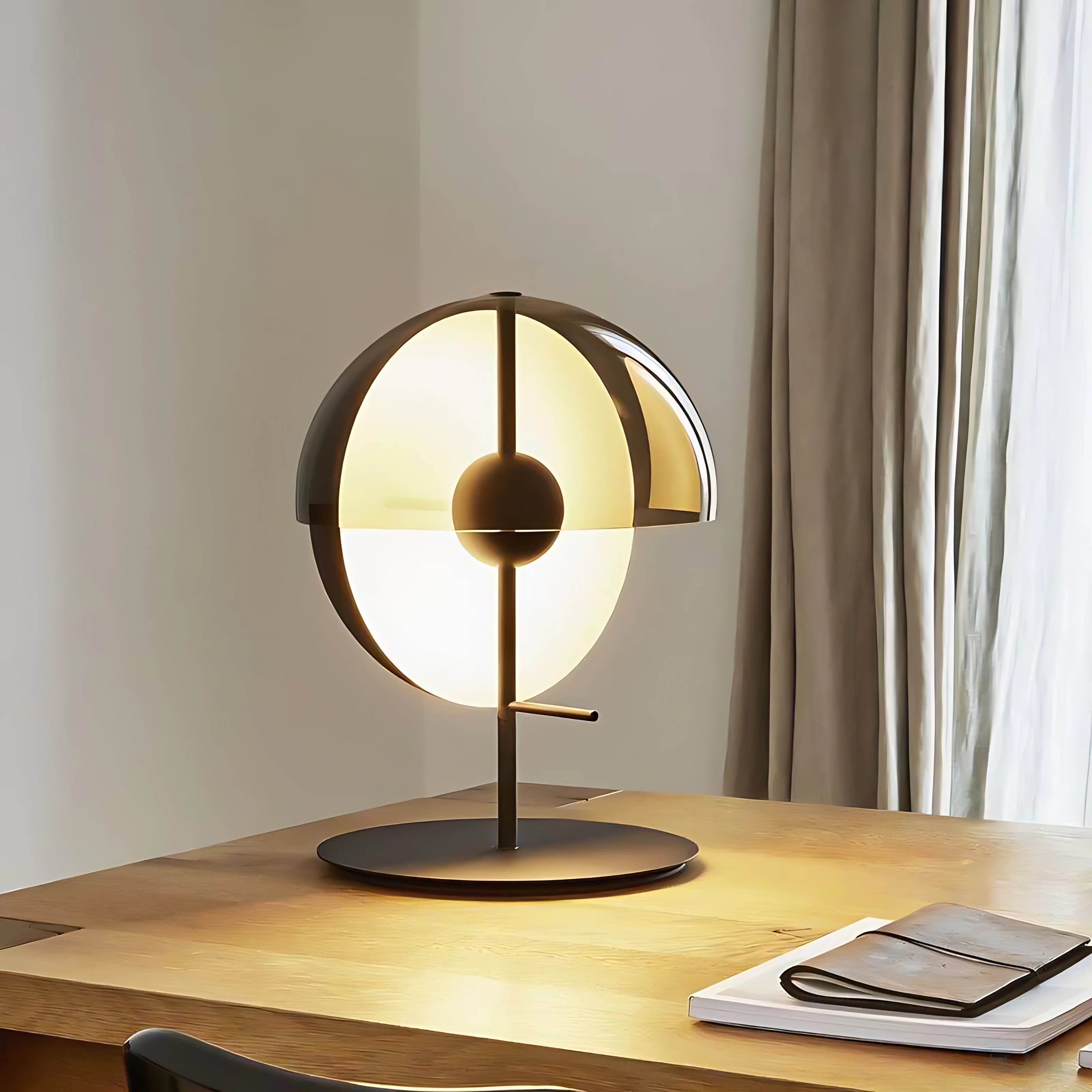 Lámpara de Mesa LED Eficiente con Diseño Contemporáneo en Hierro y Vidrio, 11.8 x 17.7 – Ideal para Oficina y Sala de Estar 4