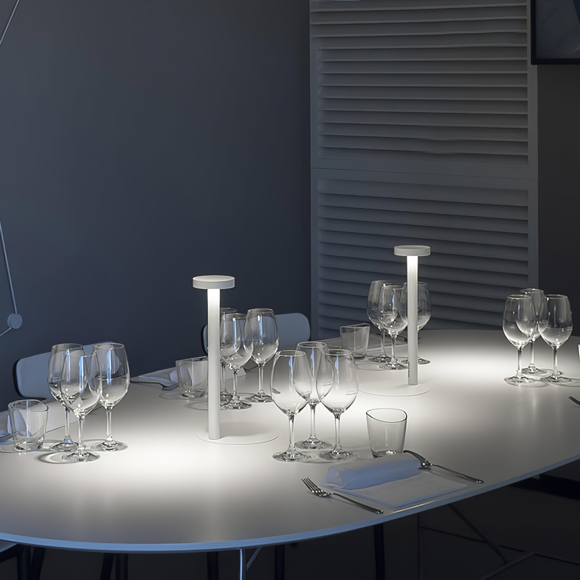 Lámpara de Mesa LED Portátil con Batería Integrada y Base Magnética - Diseño Compacto y Táctil para Iluminación Sobremesa 7