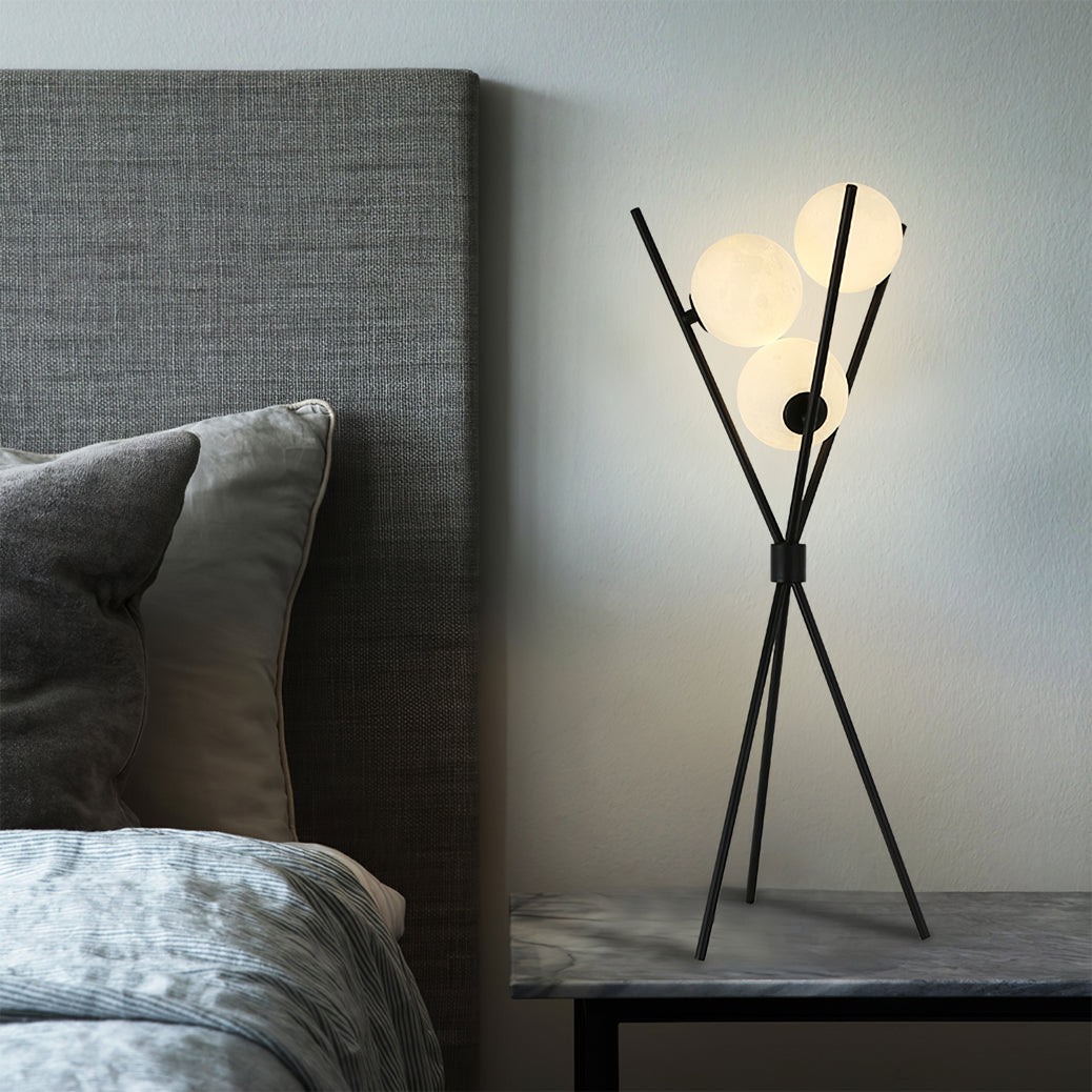 Lámpara de Mesa Lunar de Metal con Bombilla LED - Diseño Moderno para Interiores 2