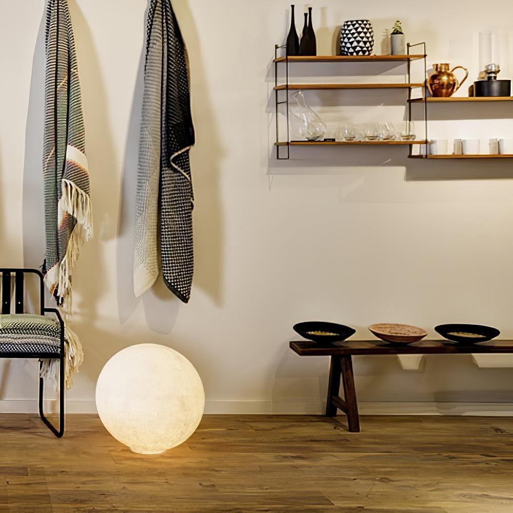 Lámpara de Mesa Lunar de Resina con Luz Suave - Tamaños de 20cm a 50cm, Ideal para Mesita de Noche y Decoración Interior 8
