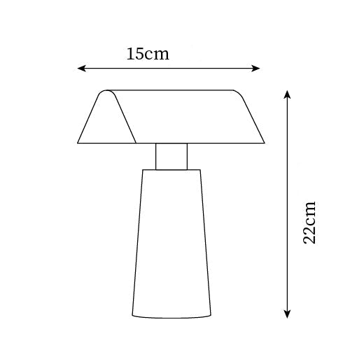 Lámpara de Mesa Moderna LED de Metal con Cambio de Color – Ideal para Escritorios y Mesitas de Noche, 15 cm Diámetro 5