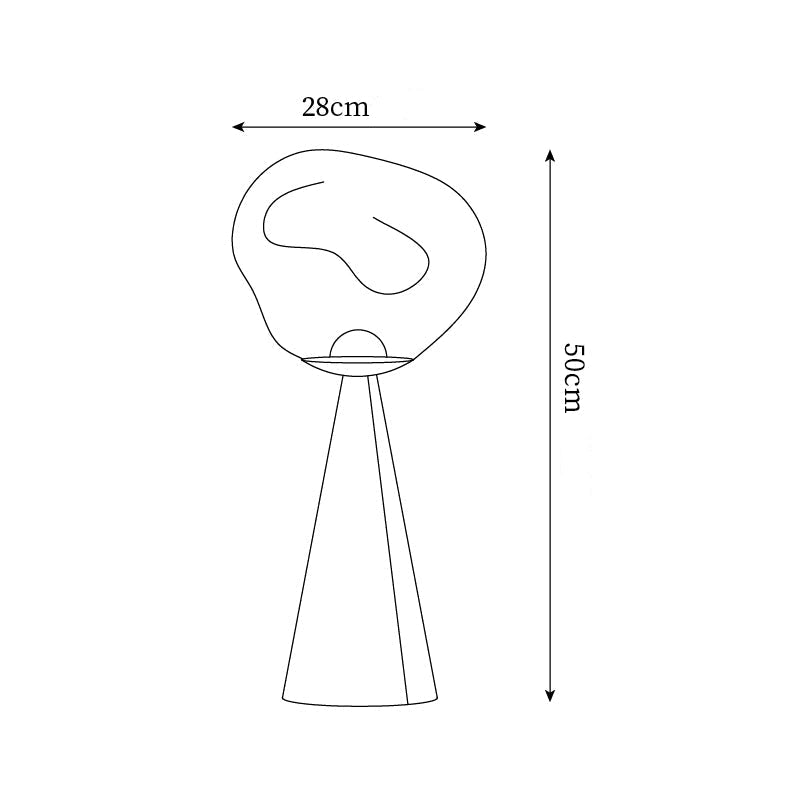 Lámpara de Mesa Moderna Lava Charge con Base de Metal, Pantalla de Acrílico y Puerto USB – Ideal para Decoración Interior 5