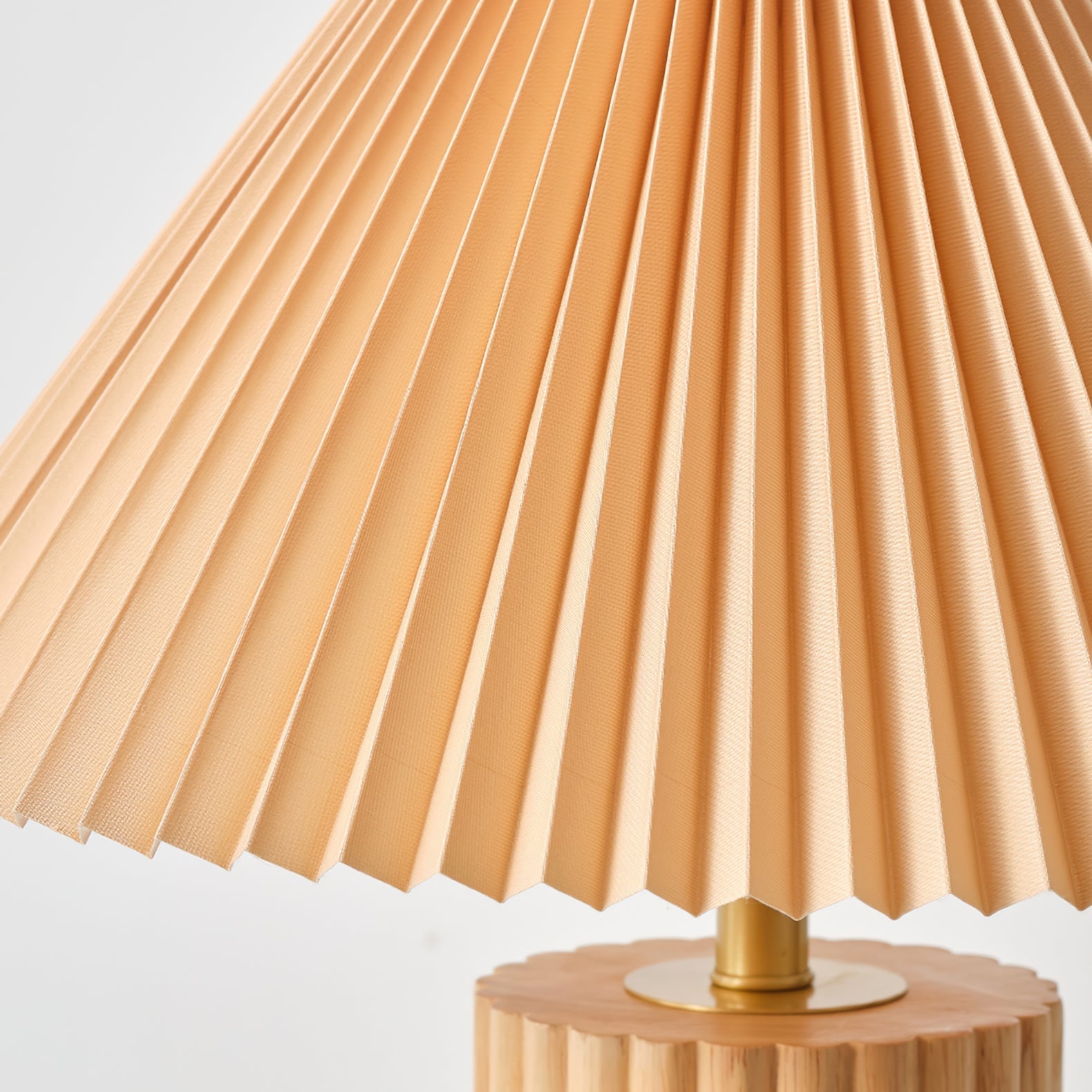Lámpara de Mesa Moderna con Base de Madera, 35cm Diámetro, Ideal para Mesitas de Noche y Decoración Interior 7