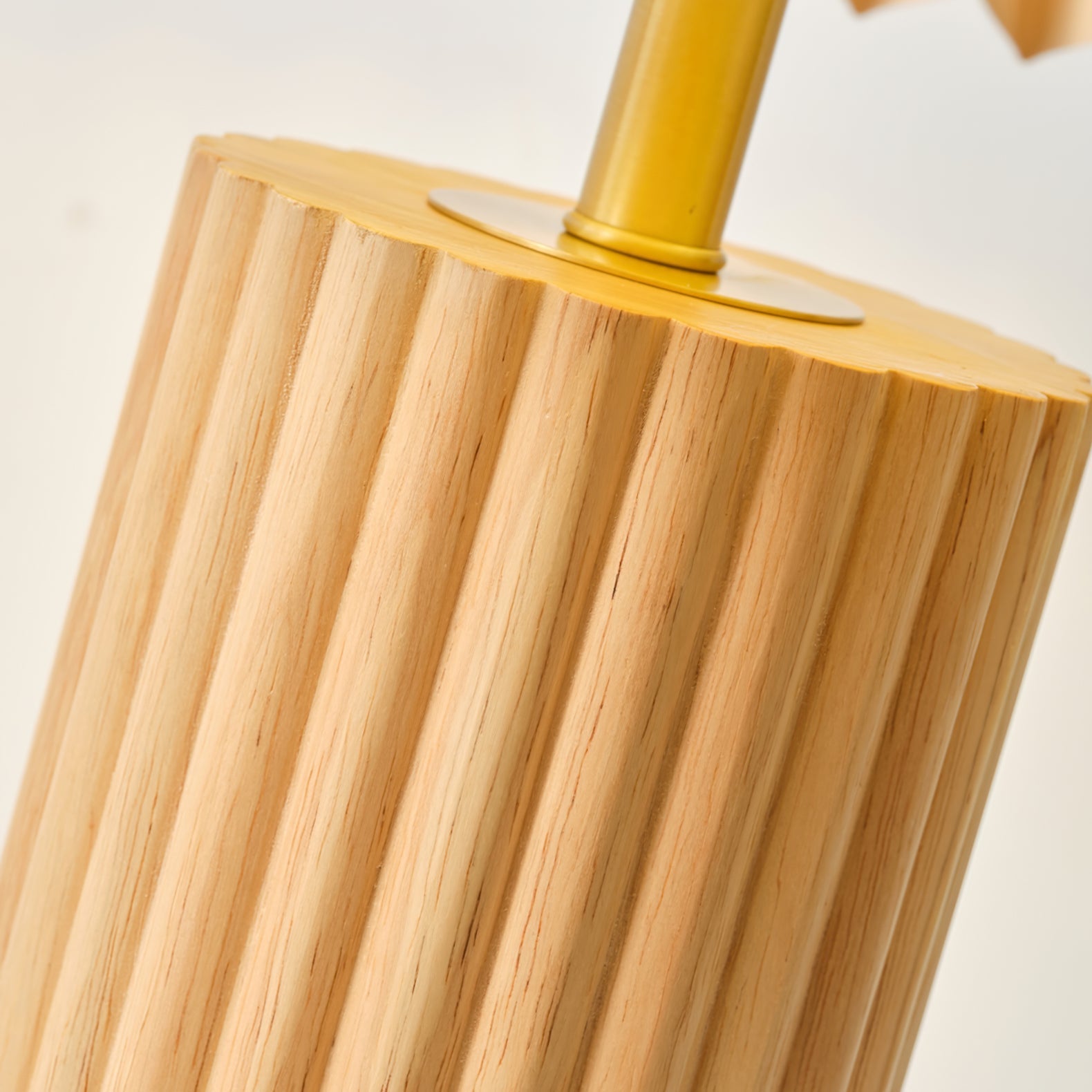 Lámpara de Mesa Moderna con Base de Madera, 35cm Diámetro, Ideal para Mesitas de Noche y Decoración Interior 8