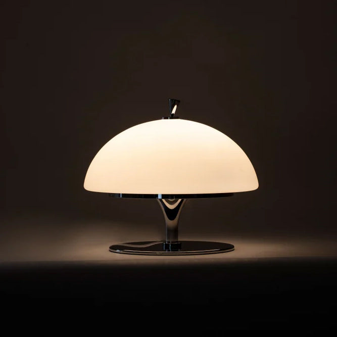 Lámpara de Mesa Moderna con Control Táctil, Pantalla Blanca y Diseño en Metal y Cristal – Ideal para Escritorio y Mesita de Noche 3