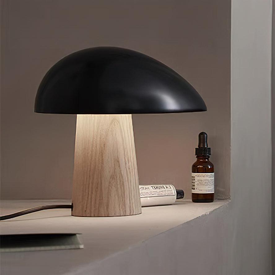 Lámpara de Mesa Moderna con Diseño de Madera y Luz LED Regulable – 28cm 2