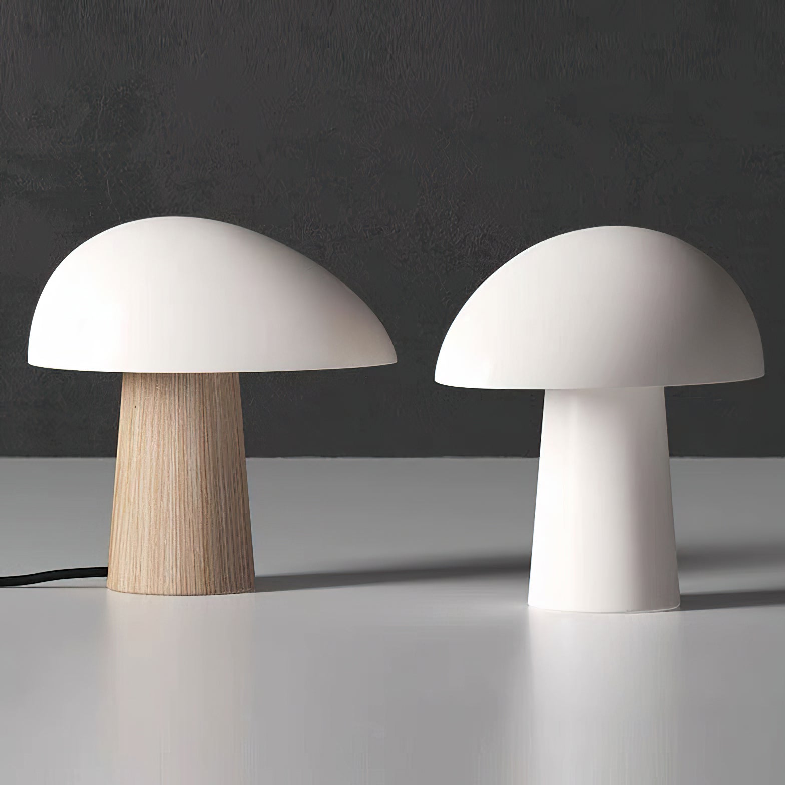 Lámpara de Mesa Moderna con Diseño de Madera y Luz LED Regulable – 28cm 6