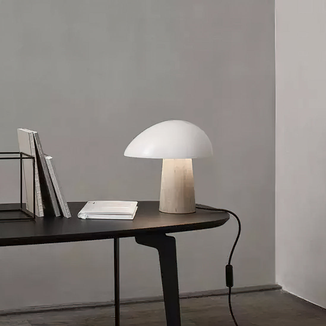 Lámpara de Mesa Moderna con Diseño de Madera y Luz LED Regulable – 28cm 7