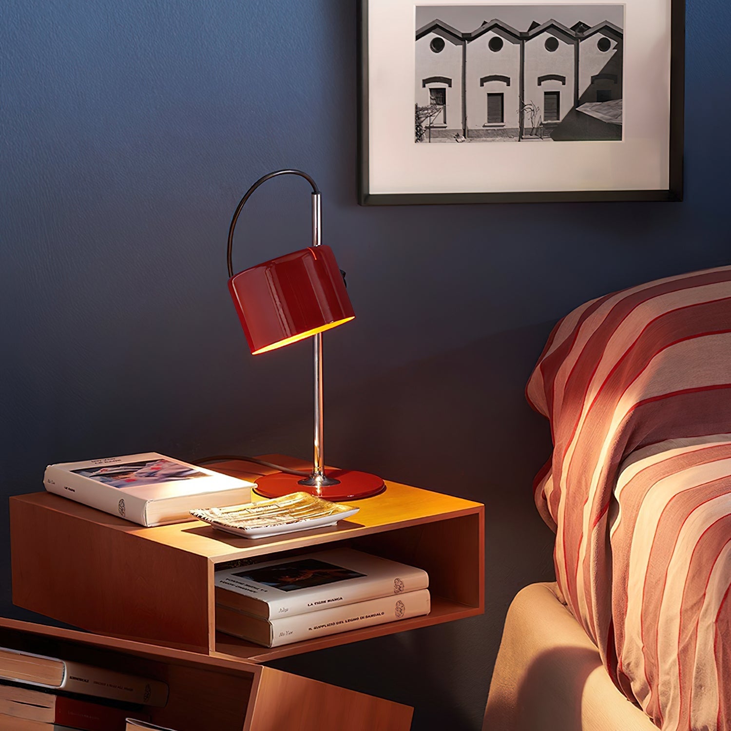 Lámpara de Mesa Moderna con Pantalla Ajustable y Base de Disco en Cromo – Ideal para Escritorio y Mesita de Noche 2