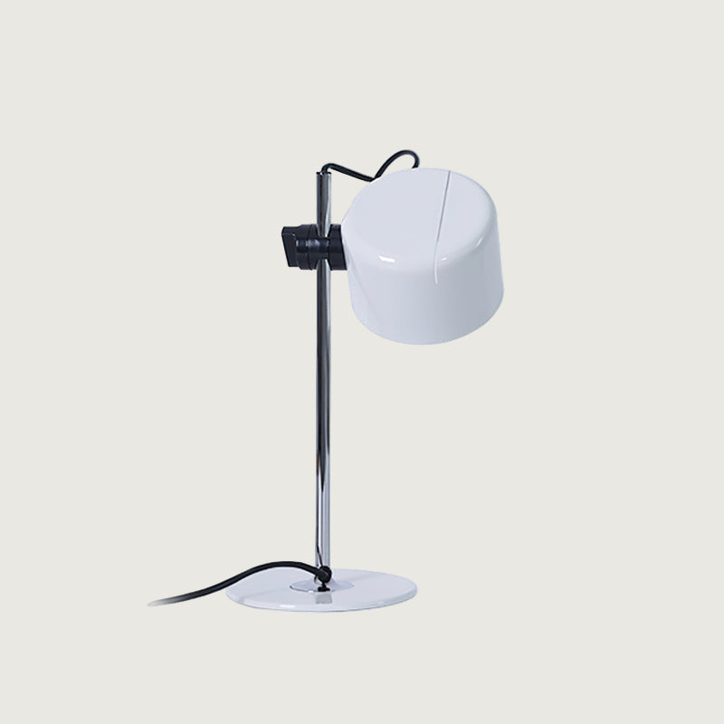 Lámpara de Mesa Moderna con Pantalla Ajustable y Base de Disco en Cromo – Ideal para Escritorio y Mesita de Noche 9