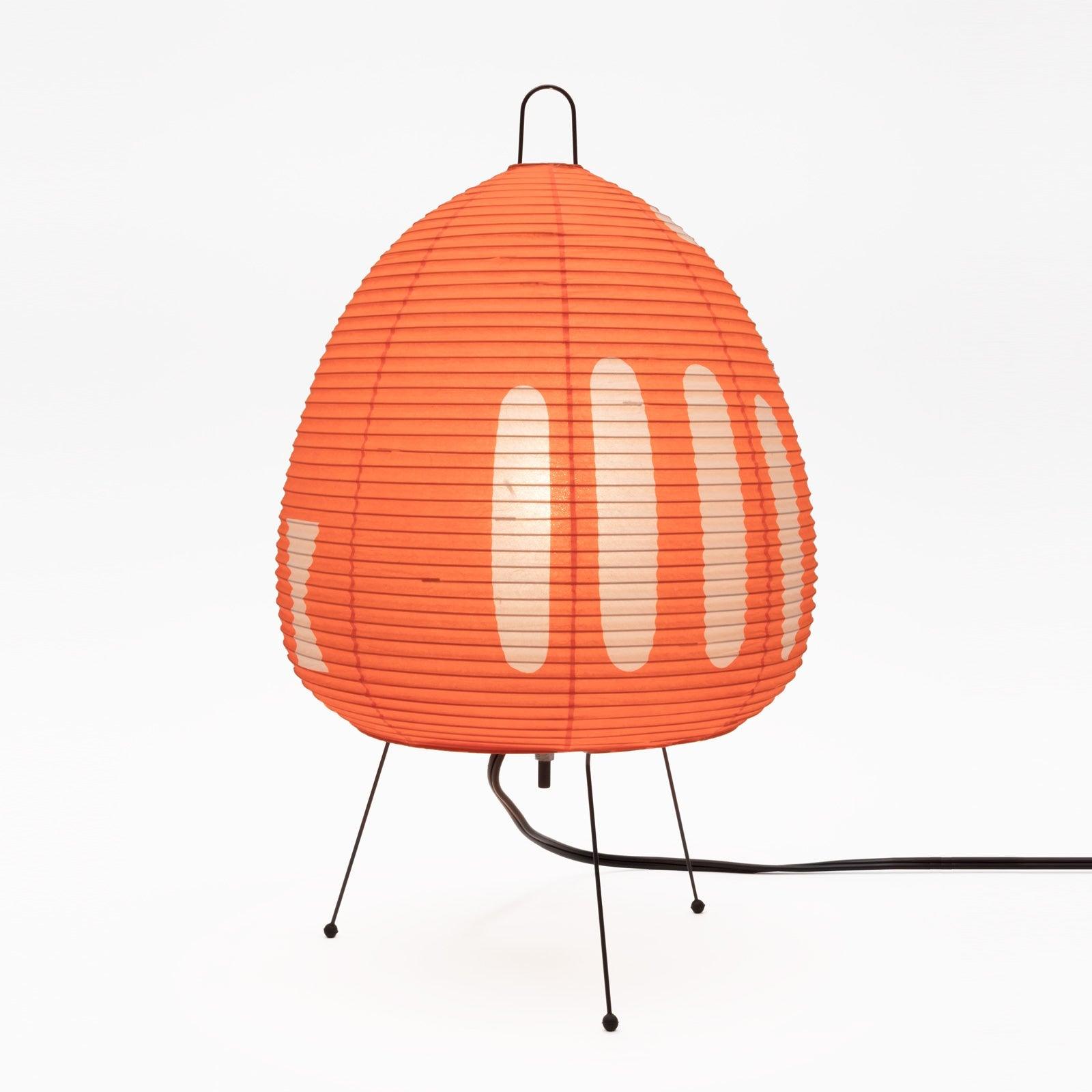 Lámpara de Mesa Moderna con Papel Washi y Estructura de Metal – Lámpara Sobremesa Ideal para Interiores, 26 cm Diámetro 10