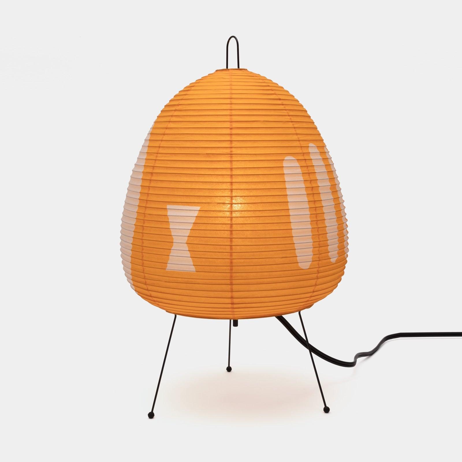 Lámpara de Mesa Moderna con Papel Washi y Estructura de Metal – Lámpara Sobremesa Ideal para Interiores, 26 cm Diámetro 12